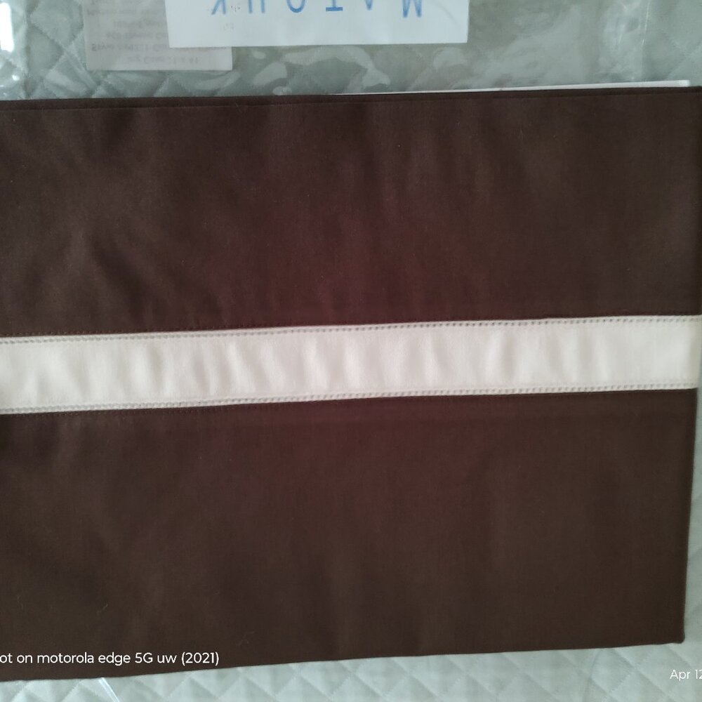 MATOUK KING PILLOWCASE NOCTURNE SATEEN 600TC EGYPTIAN COTTON CONTRALTO 21x41 NWT